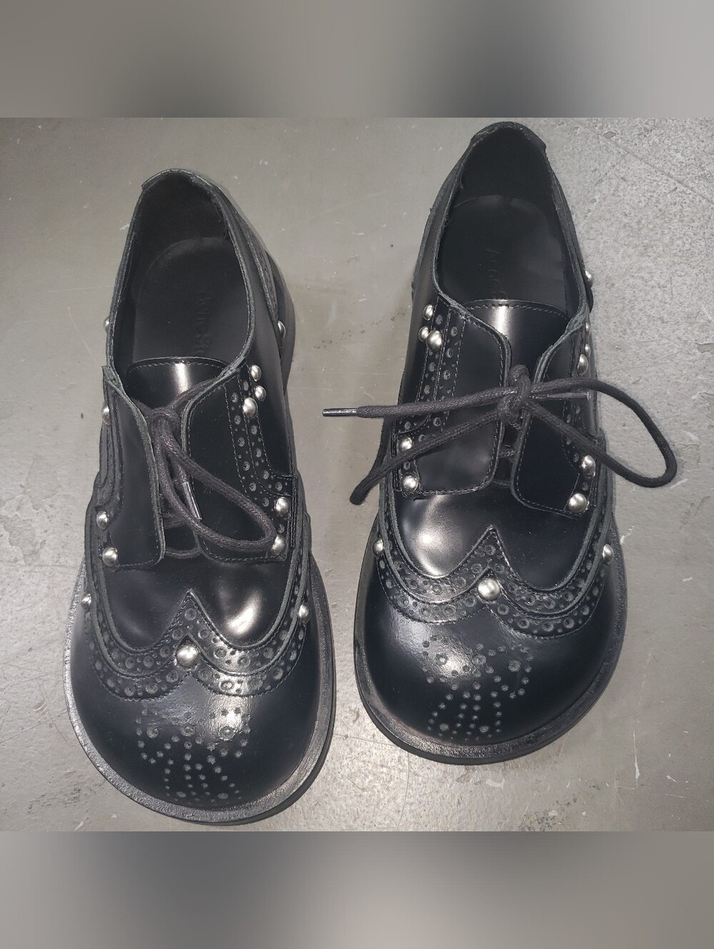 ACNE Studios Black Derby Wing Tip Shoes M42